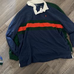 New Polo Rugby Blue Sweater 