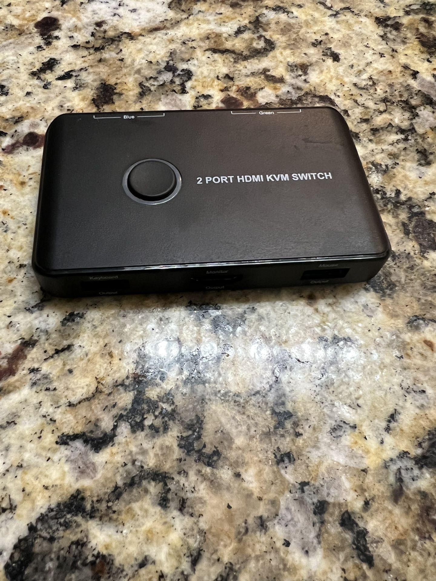 KVM Switch HDMI 2 Port Box,ABLEWE USB and HDMI Switch for 2 Computers Share Keyboard Mouse Printer and one HD Monitor,Support UHD 4K@60Hz,with 2 USB C