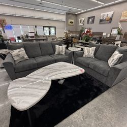 2 PC SOFA AND LOVESEAT 