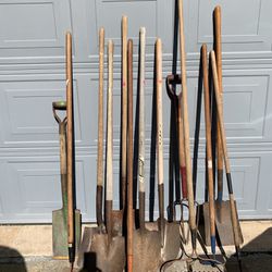Yard And Garden Tools $10 Each Rakes Shovels Hoes