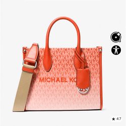 Mirella Small Ombré Signature Logo Crossbody Bag original Michael Kors original