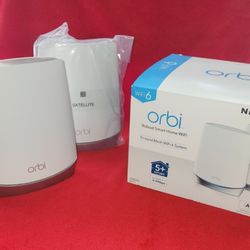 NETGEAR Orbi Whole Home Tri-band Mesh WiFi 6 System (RBK752) -