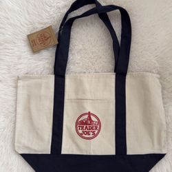 Viral Trader Joe,s Large Canvas Tote Bag