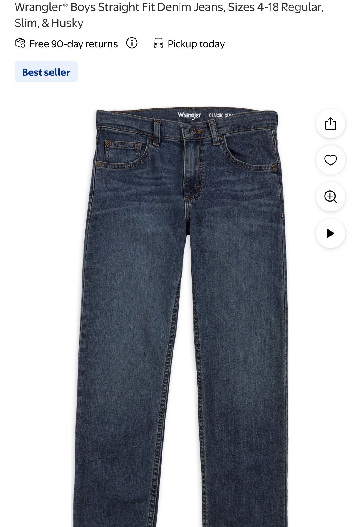 Wrangler Straight Fit Slim Size 5