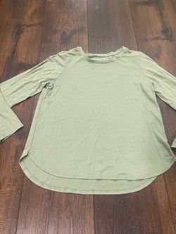 Women’s light green long sleeve shirt size large by Tahari #6