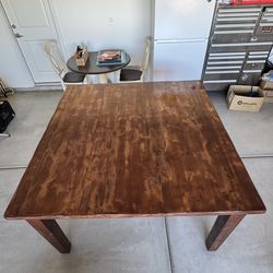 Solid wood table