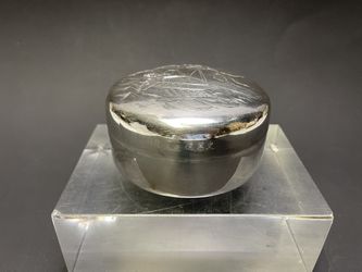 1960 Special Custom Made Chinese Traditional Hand-hammered Finishes Silver Gift Box (999 Silver,288.1 grams)