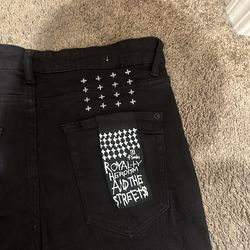 Jet Black Ksubi Jeans