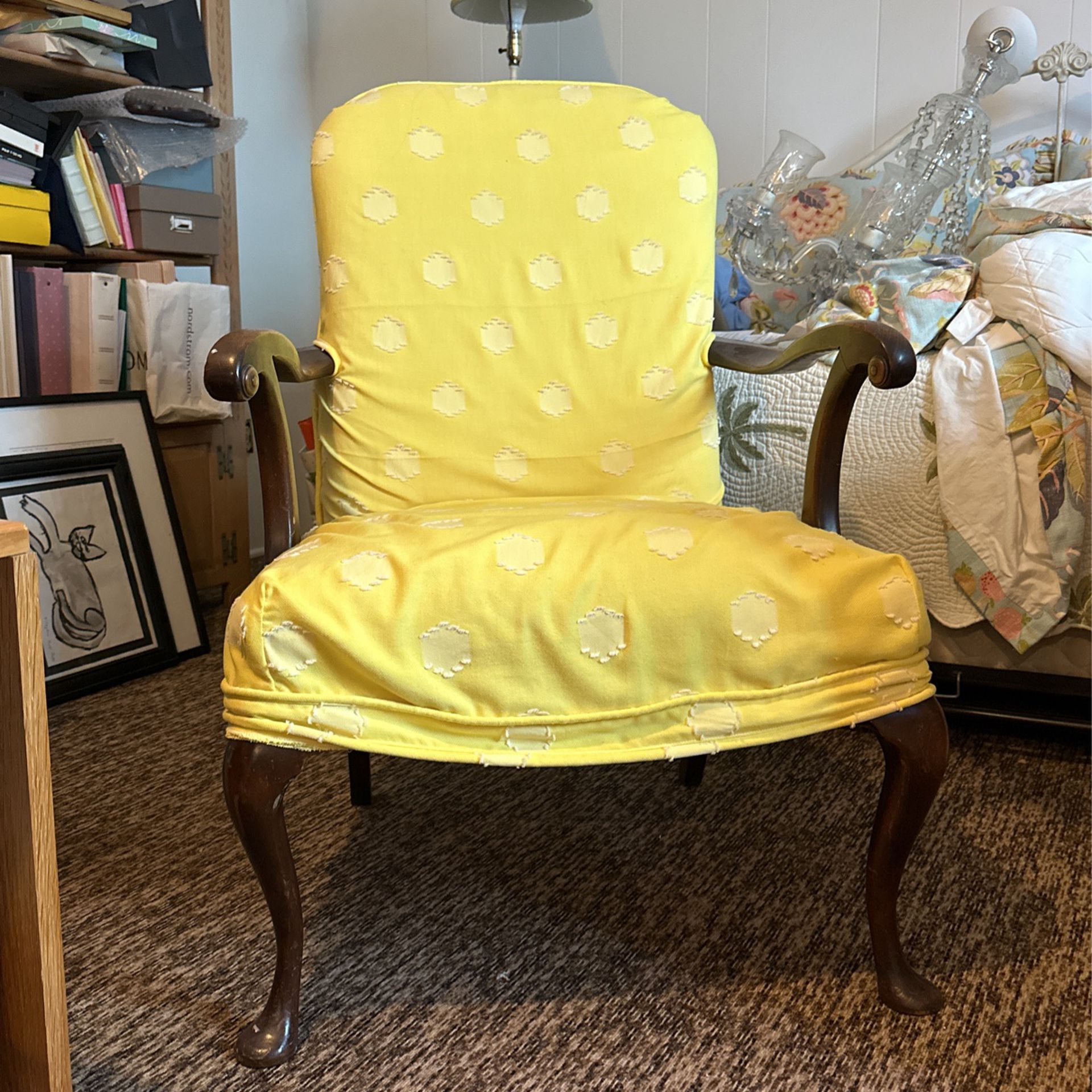 Chair Antique Upholstered 