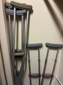 Aluminum Underarm Crutches – 2Pairs
