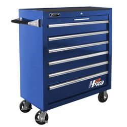 HOMAK 36” H2PRO Series 6-Drawer Rolling Cabinet