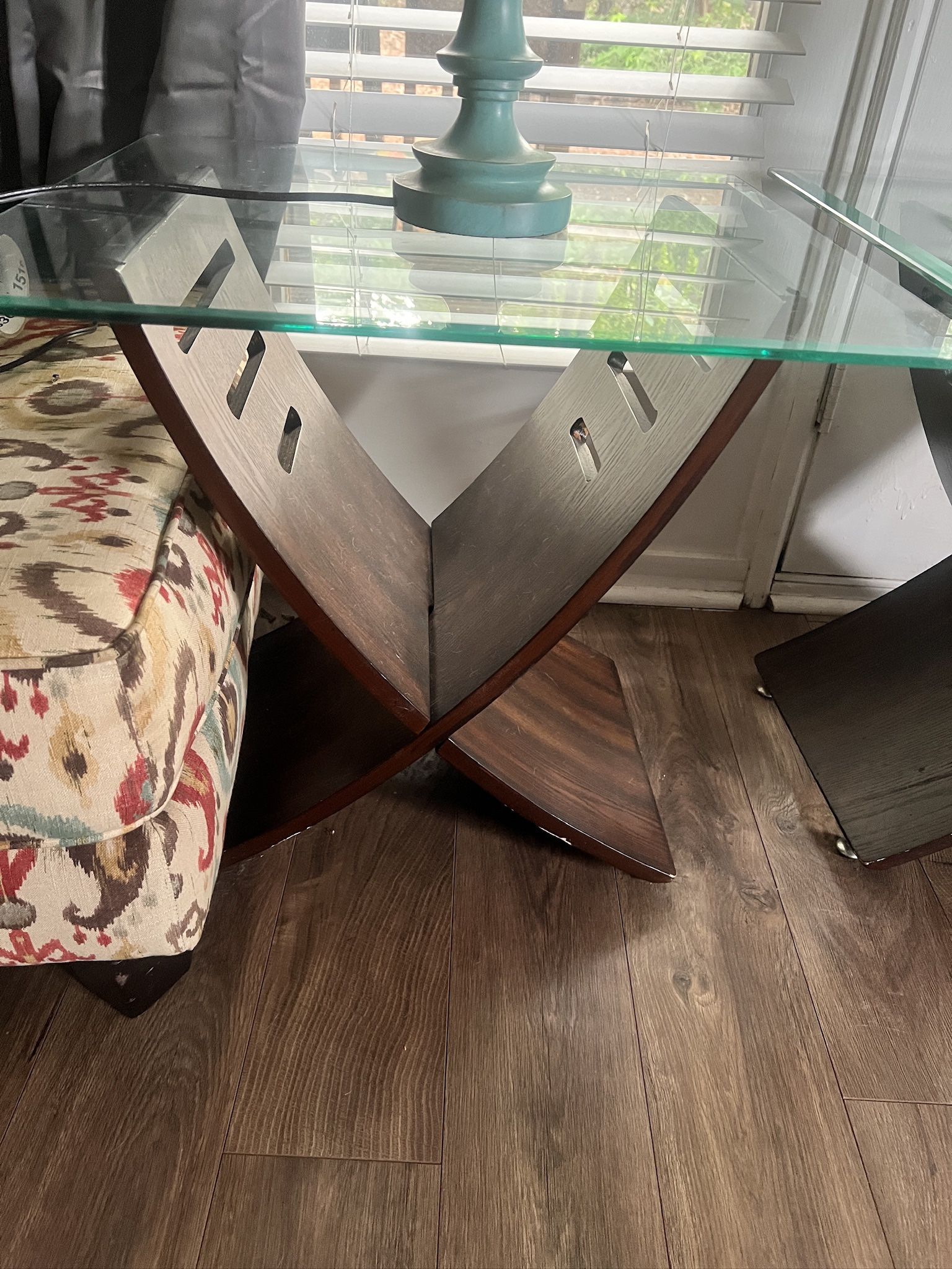 Glass End Table