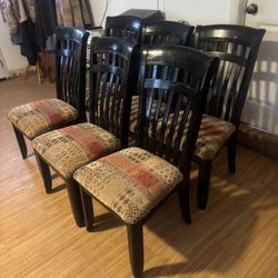 Set Of Six Kingston Oak Dining Chairs