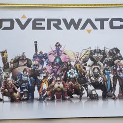 Overwatch video game Poster! LIKE NEW--NEVER HUNG OR USED! Large 36" inches x 24" inches