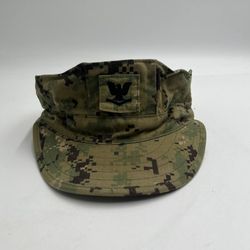 US Military Navy Utility NWU Woodland Camouflage Pattern Type III Cap 7-1/2