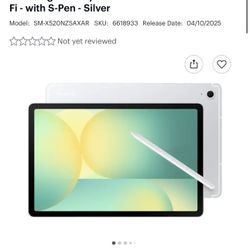 Samsung Galaxy Tab S10 FE 10.9” 128GB With S-Pen Silver