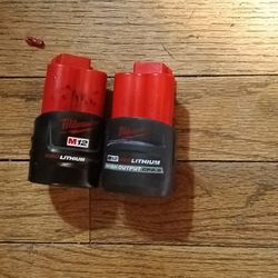 Milwaukee M12 Batteries 
