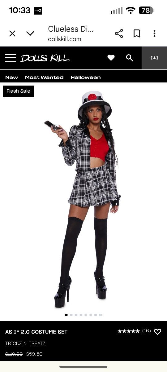Clueless Dionne 6-piece Halloween costume