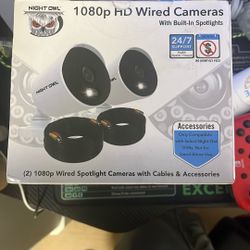 Night owl 1080p Held Wired Cameras With Built In Spotlights And Night Vision
