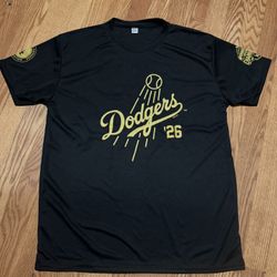 LA Dodgers Foundation 2026 Sunset Run Black And Gold Shirts 