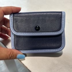 Coach Leather Two Toned Card Wallet