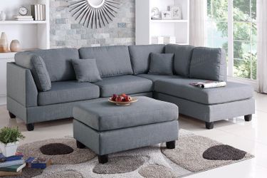 New gray sofa sectional