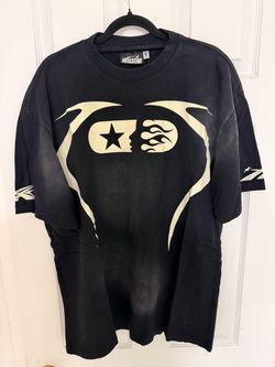 Hellstar Black Graphic T-Shirt Size L