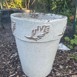 Tall Flower Ceramic Pot