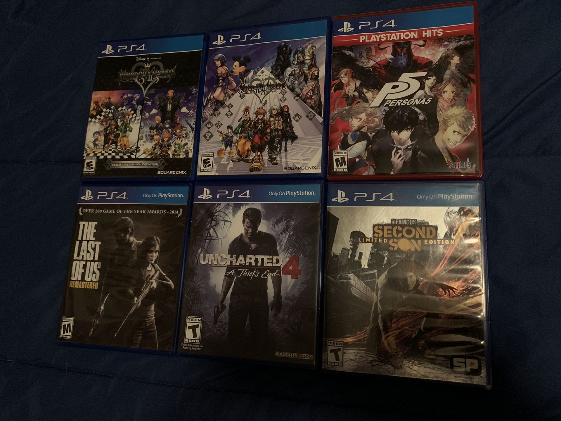 6 PS4 Games Lot for Sale