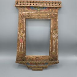 Vintage Egyptian-style wall mirror Or Picture frame