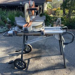 12 Inch Rigid Compound Beveling Miter Saw And Stand