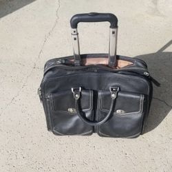 Leather Rolling Computer Bag