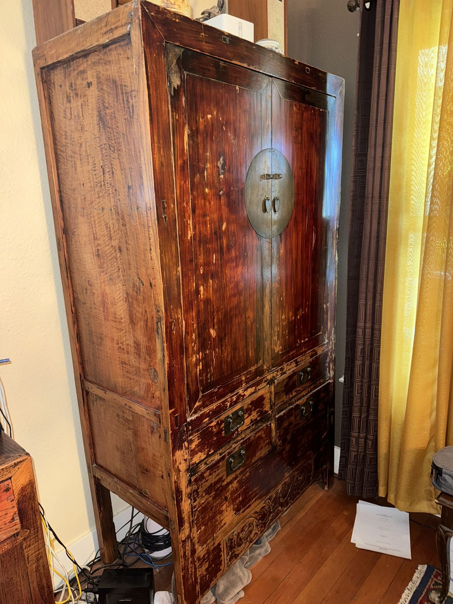Vintage Wooden Armoire