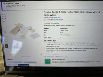 Marble Place Card Or Table Number Holders 