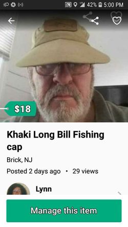 LONG BILL FISHING CAP.
