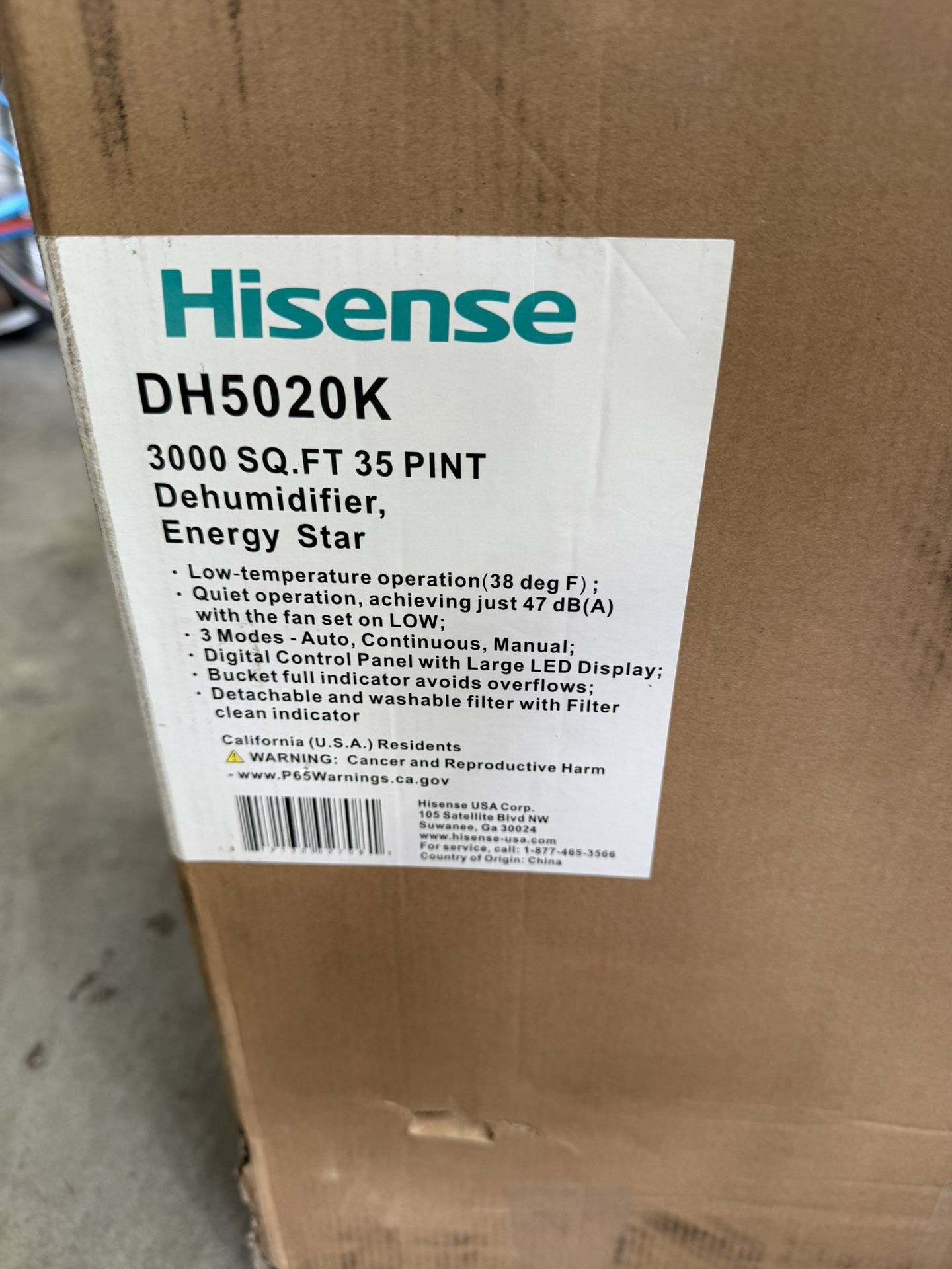 Dehumidifier Hisense
