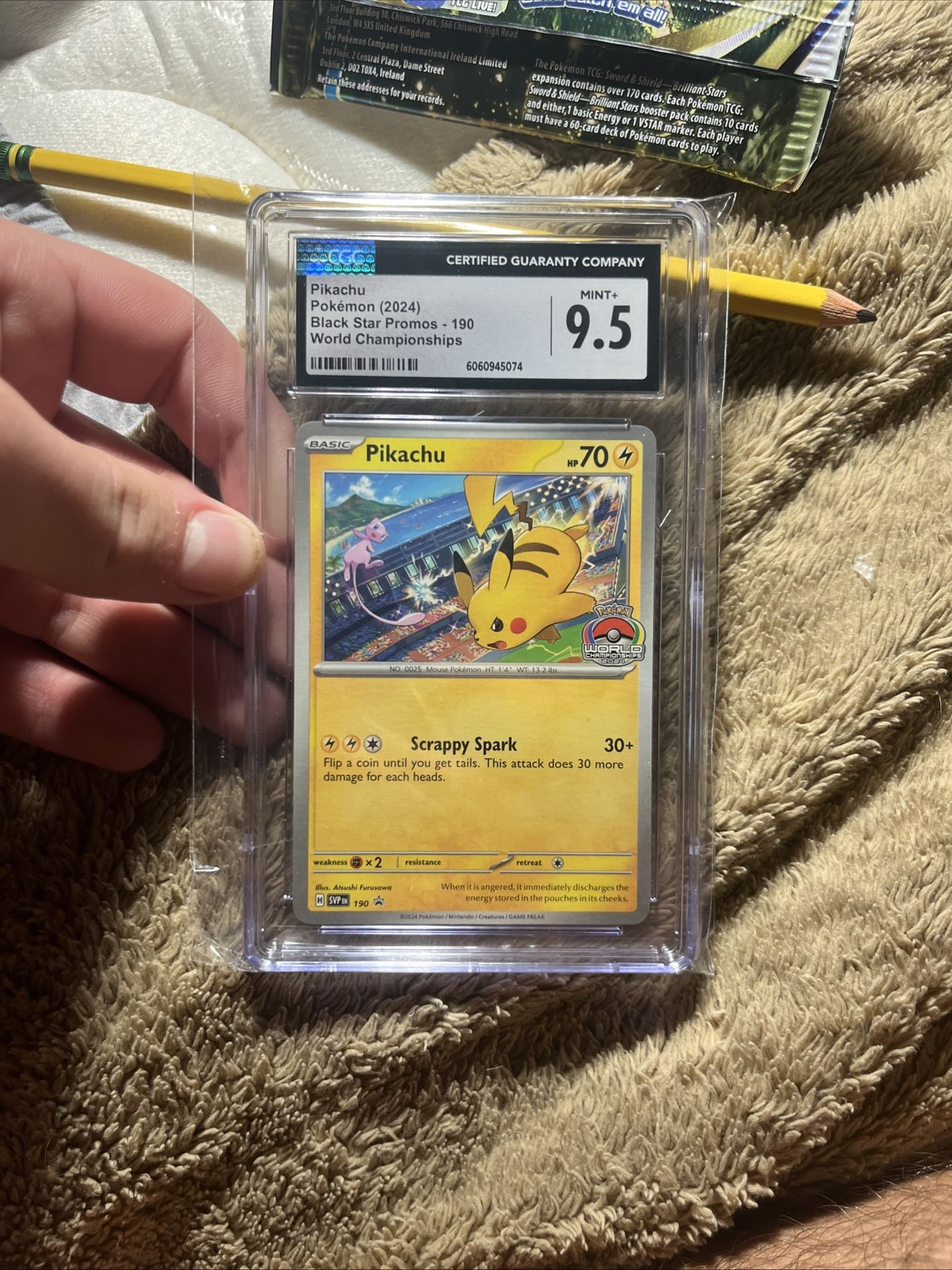 Picachu Graded 9.5!