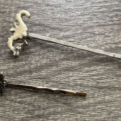 Vintage Sea Horse And Dragon Fly Hair Pin