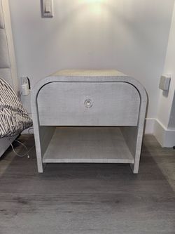 Cb2 arched linen night stands (2)