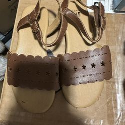 Baby Gap Toddler Brown Kids Sandals Size 9