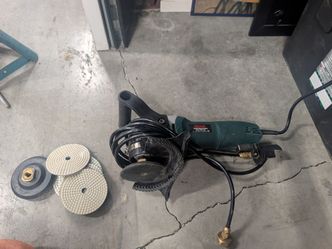Kawaii Concrete Counter Top Polisher with 5 in. Diamond Polishing Pads Corded 15 Amp