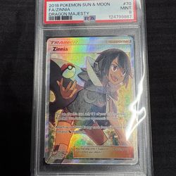 Zinnia PSA 9 Trainer Full Art