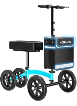 HOMLAND Foldable Knee Scooter with Storage Bag