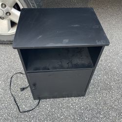 Side Table With Plug Ins