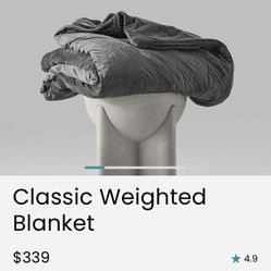 New HUSH Classic Queen weighted Blanket - 20lb Grey 