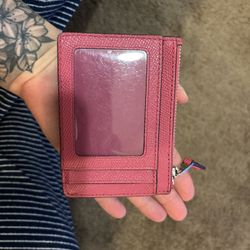 pink wallet coach 