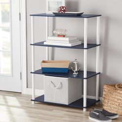 NEW Navy blue Shelves Storage organizer for books kids bedroom organizer office college