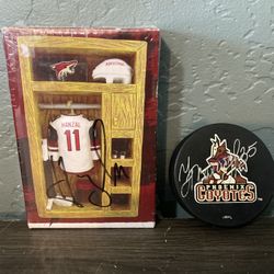 ARIZONA PHOENIX COYOTES SIGNED AUTOGRAPHED MEMORABILIA. KHABIBULIN and HANZAL.