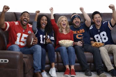 Six Piece Leather Sectional Seating For Parties