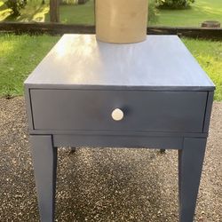 Beautiful Navy and Farmhouse End/Side Table